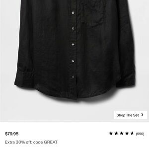 GAP Linen Boyfriend Shirt